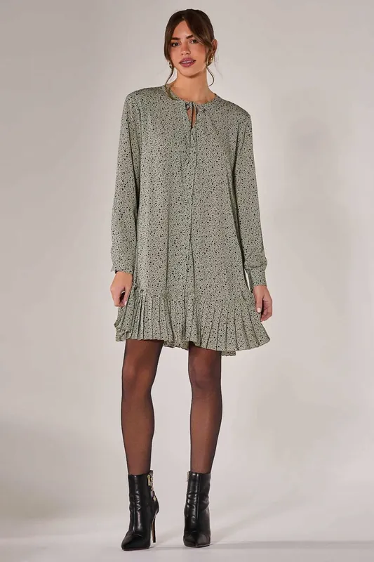 Long Sleeve Shirt Dress - Jolie Moi