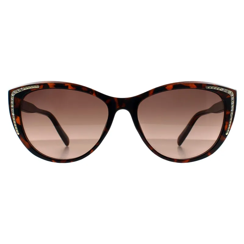 Cat Eye Dark Havana Brown Gradient GO00006 - Guess