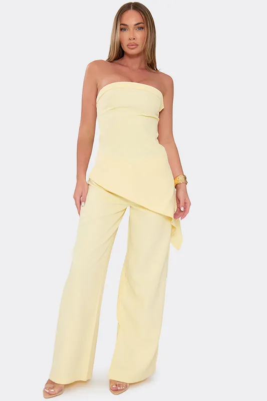Wide Leg Mid Rise Trousers - EGO