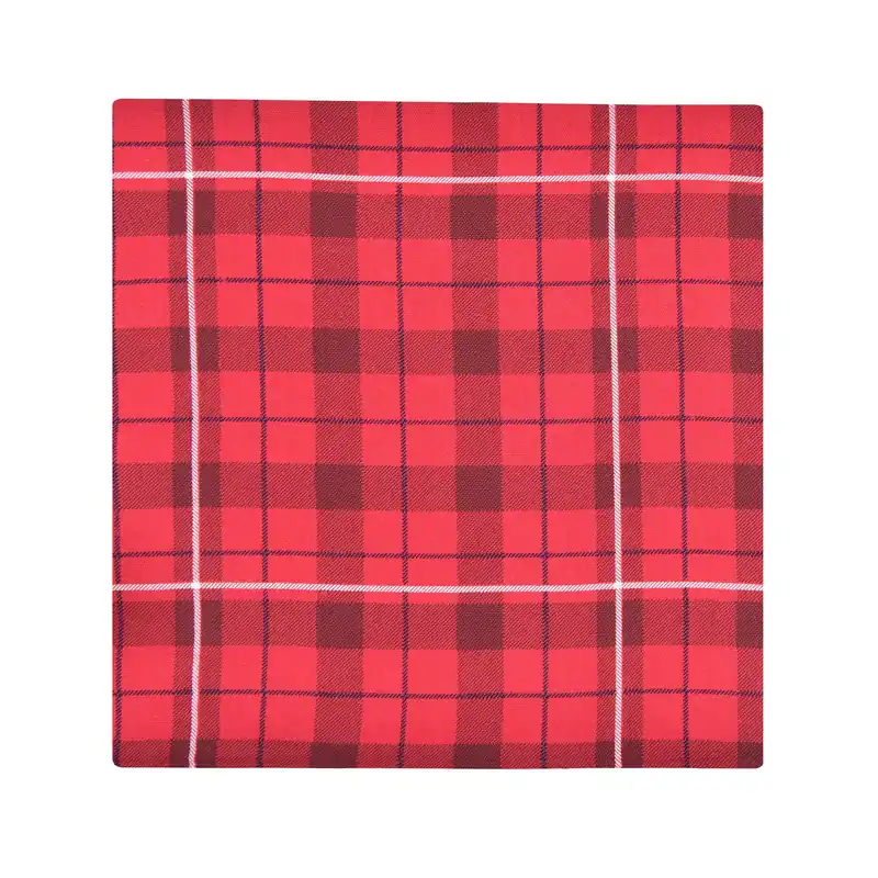 Soft Washable Cotton Check Cloth Napkins - Pack of 4(41X41CM)