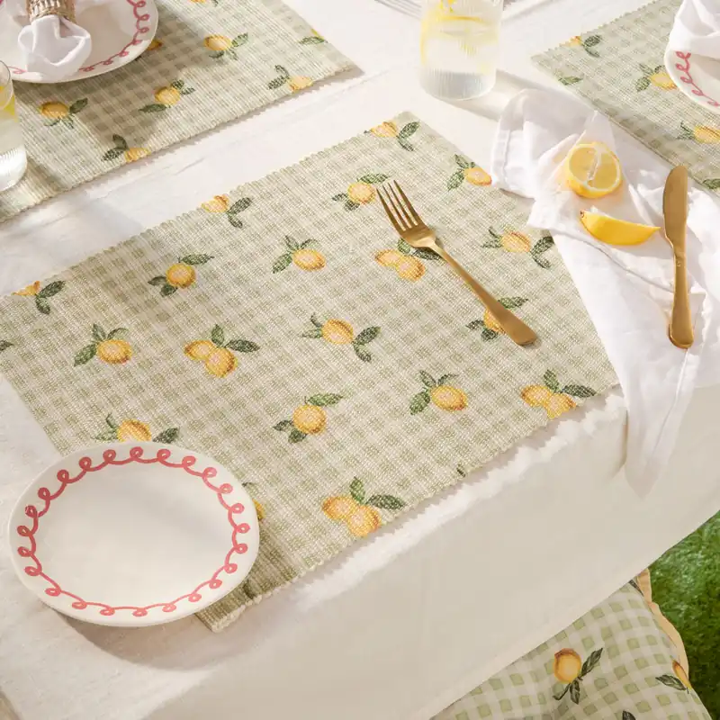 Fruits Lemons Set of 4 Indoor/Outdoor Placemats - Furn