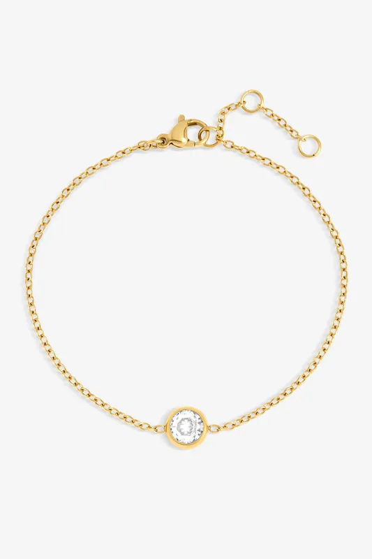 Gold Plated Waterproof Bezel Bracelet - Jon Richard