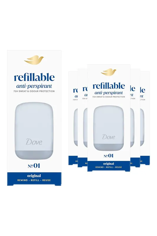 No.1 Original Anti-Perspirant Starter Kit Case, 1x 35ml Refill, 6 Pack