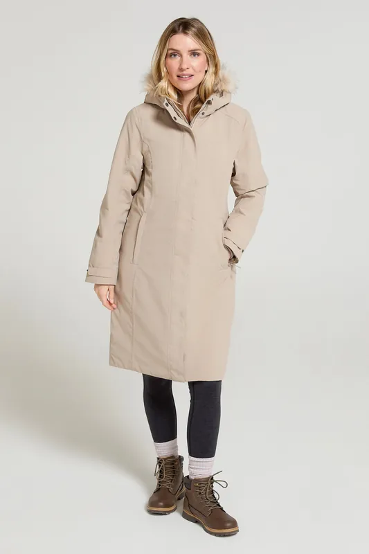 Meadow' Waterproof Breathable Warm and Cosy Padded Borg Lined Jacket - Mountain Warehouse
