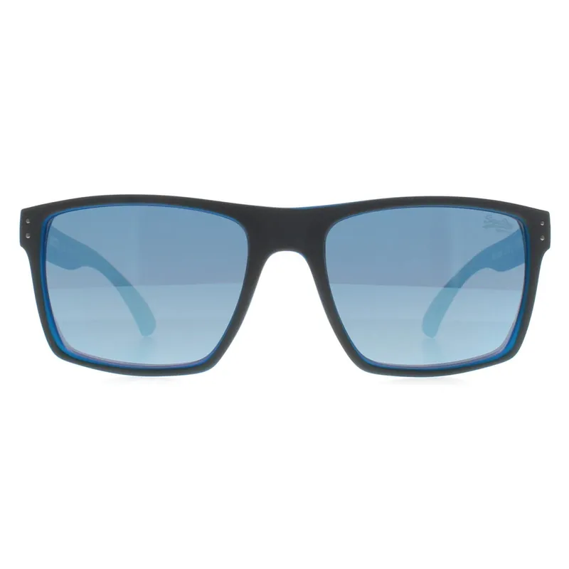 Square Matte Grey Fluro Blue Blue Mirror Kobe - Superdry