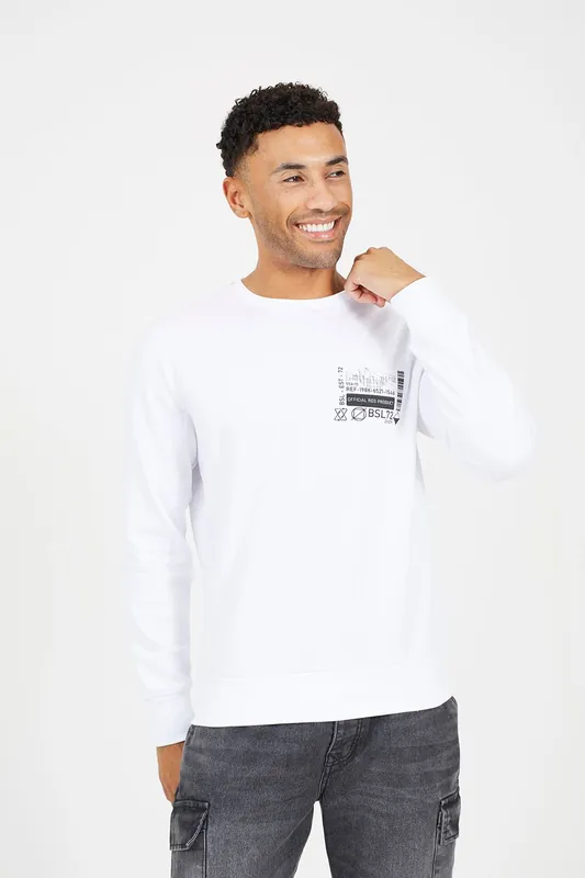 Graphic Print Sweatshirt - Brave Soul