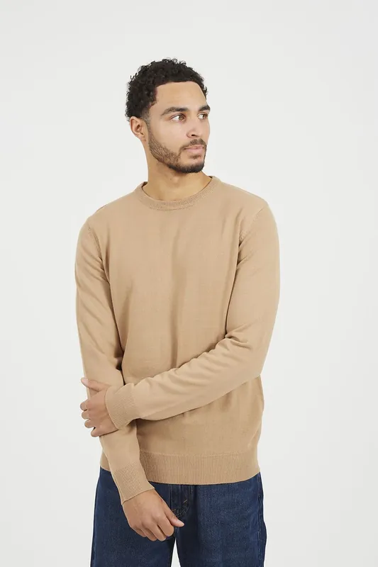 Crew Neck Knitted Jumper - Brave Soul