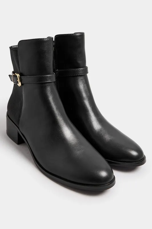 Block Heel Ankle Boots - Long Tall Sally
