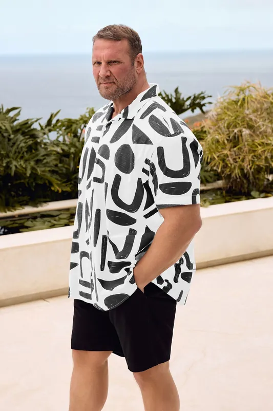Abstract Print Shirt - BadRhino