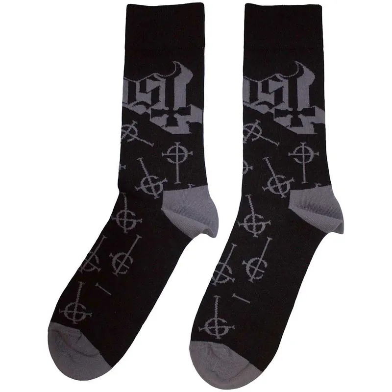 Symbol Pattern Womens Ankle Socks - Ghost