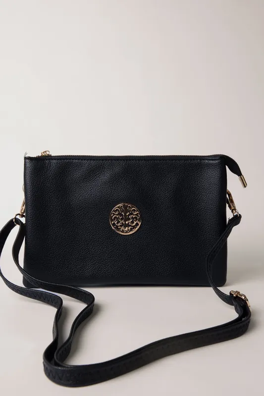 Clutch With Detachable Strap - Blue Vanilla