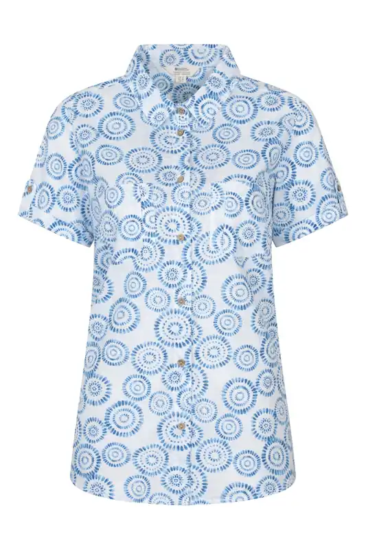 Coconut Shirt Cotton Short Sleeve Summer Top - Mountain Warehouse