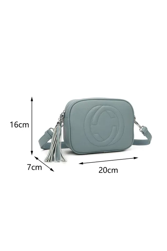 Briona Mini Crossbody Bag With Tassel Zip And Back Pocket - IKRUSH