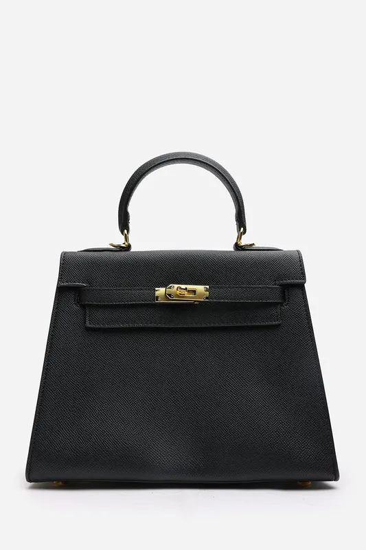 'Lluvia' Top Handle Satchel Mini Tote Bag with Turn-Lock Closure