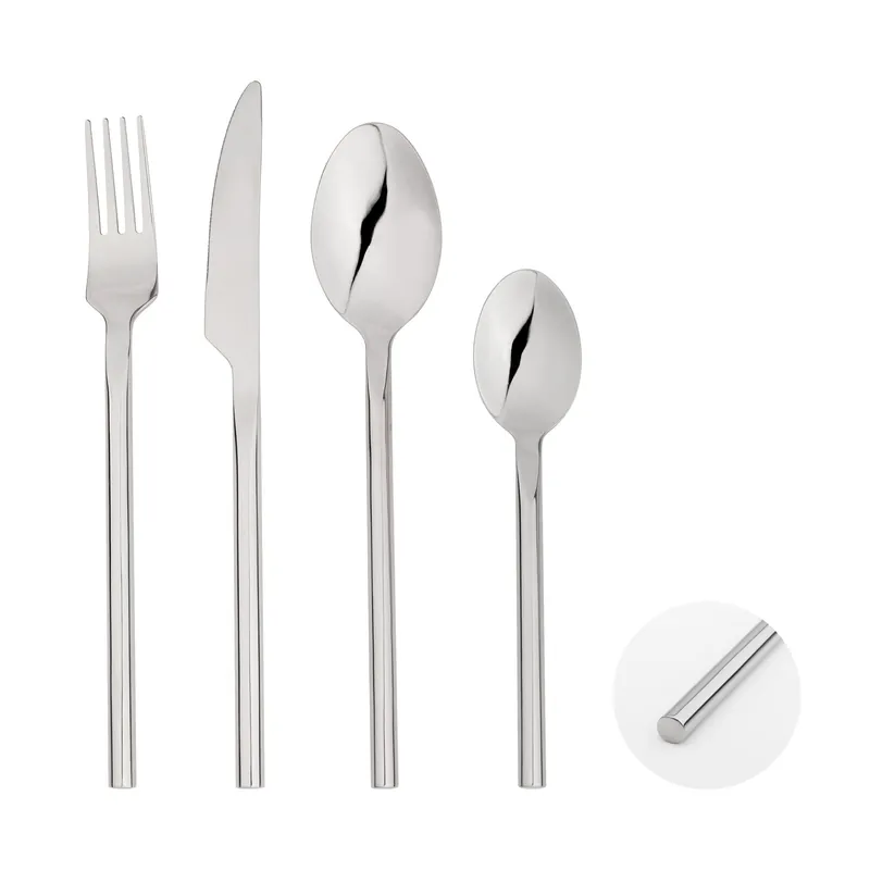Cutlery Sets Stainless Steel 24 Piece Set Forged Handle - Glim & Glam