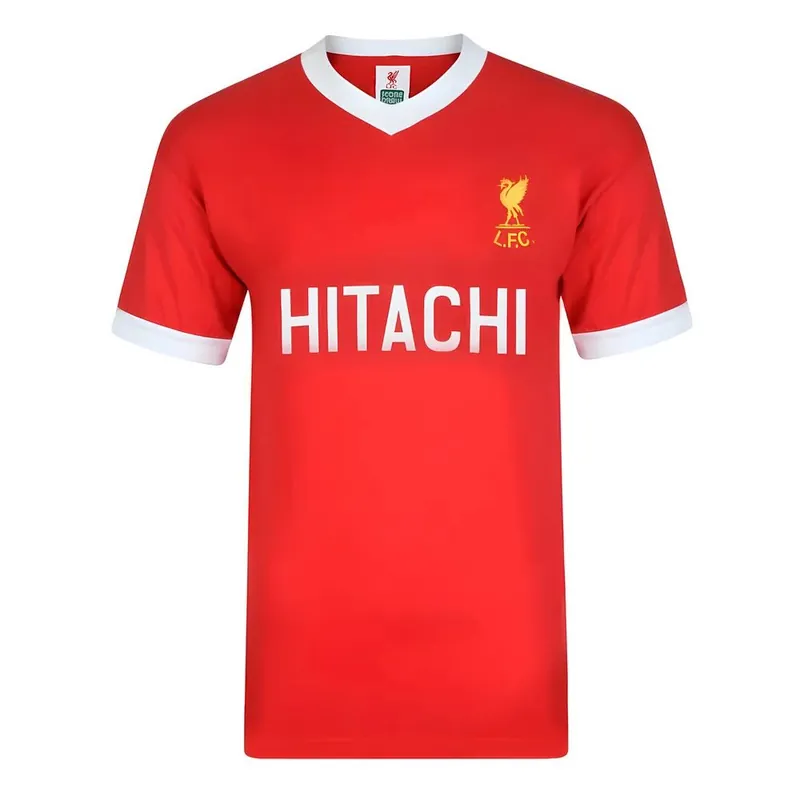 Mens Retro Score Draw FC 1978 Hitachi Football Shirt - Liverpool FC