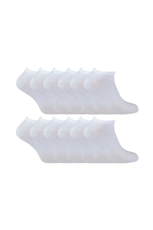 12 Pairs Cotton Low Cut Trainer Socks - Sock Snob