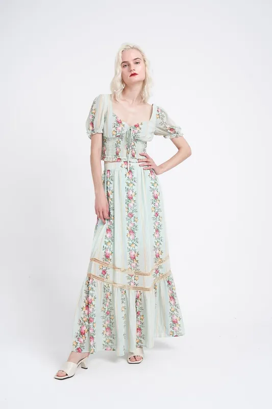Smocked Crop Top - Shnoo