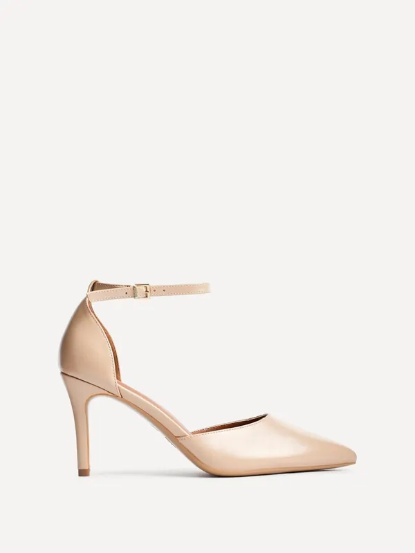Thea Camel Faux Leather Classic Stiletto Court Heel - Linzi