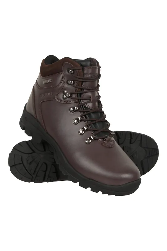 'Latitude II Extreme' Waterproof Leather Walking Boots - Mountain Warehouse