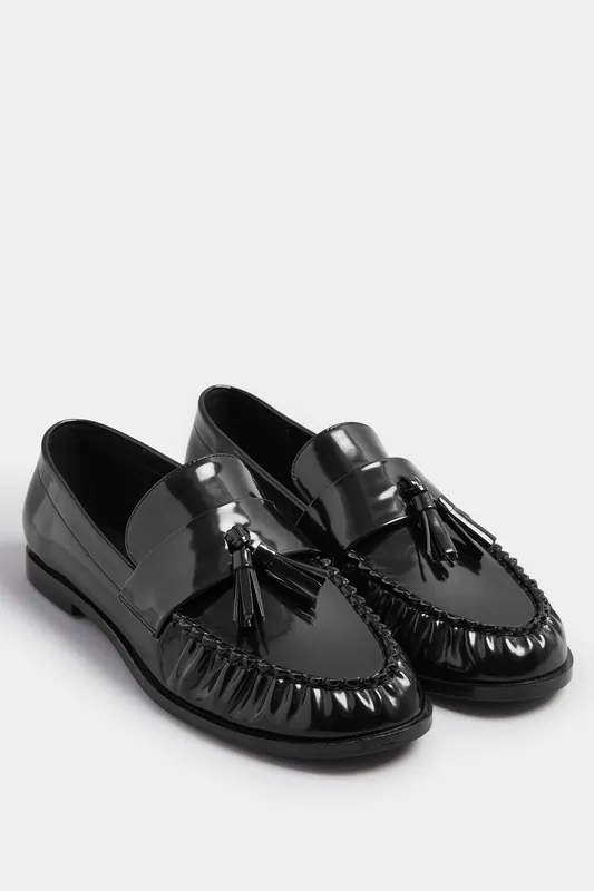 Patent Flat Loafers In Standard Fit - Long Tall Sally