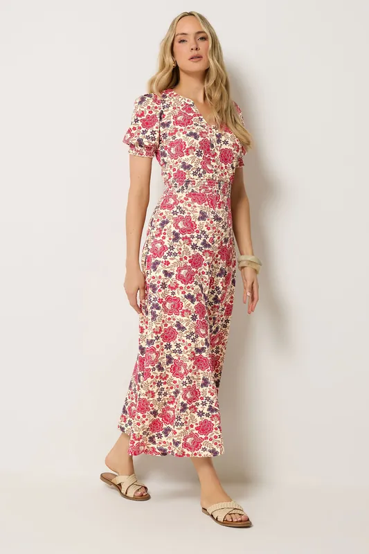 Tall Floral Cotton Maxi Dress - Long Tall Sally