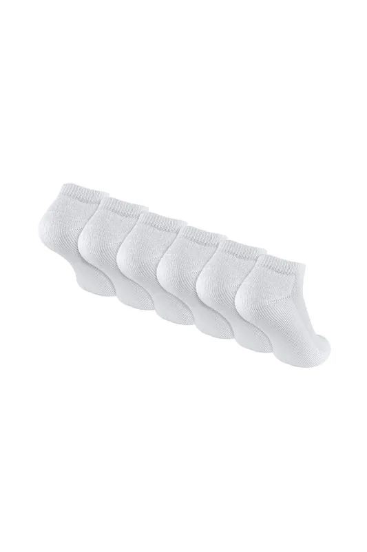 6 Pack White Socks | Bamboo Trainer Socks and - Sock Snob