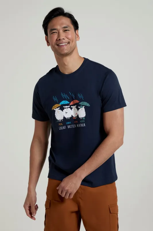 Great British Weather' Regular Fit Summer T-Shirt