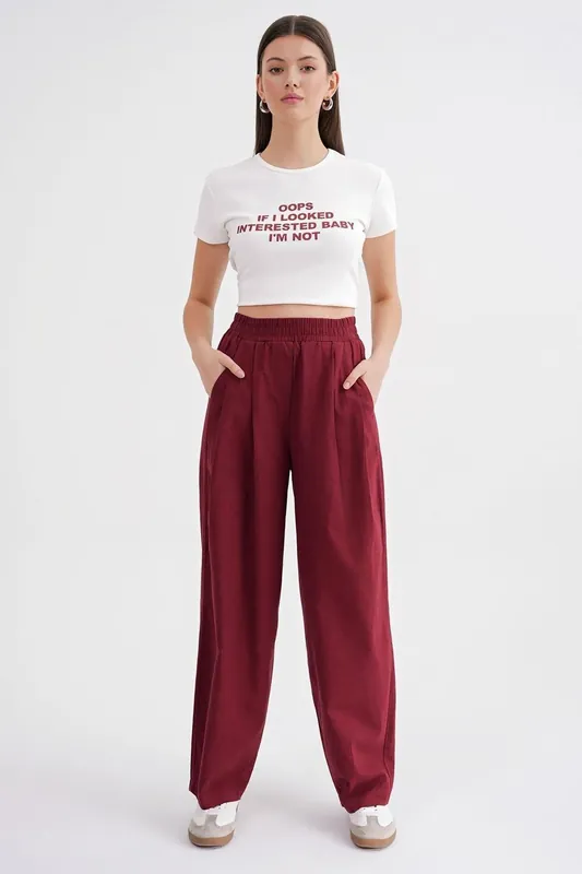 Straight Fit Linen Pants - MixRay