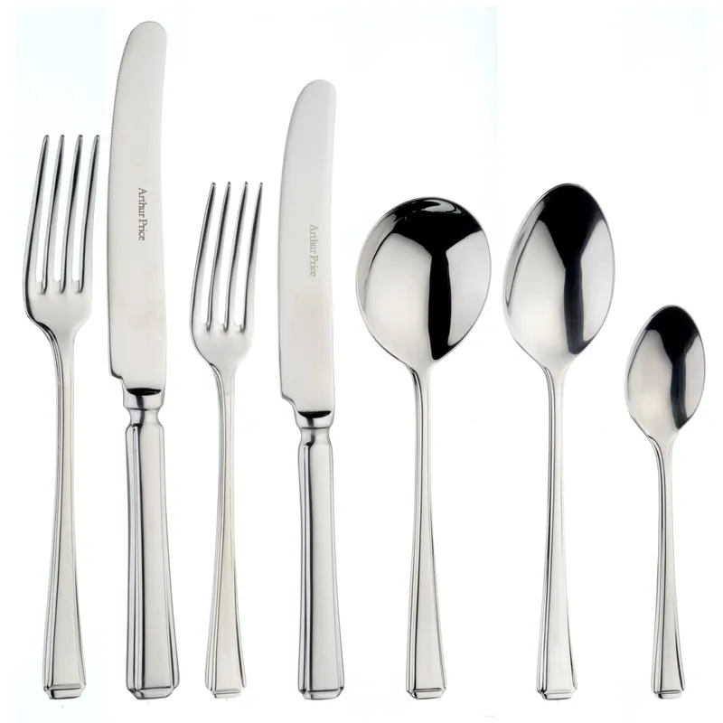 'Harley' Stainless Steel 44 Piece 6 Person Boxed Cutlery Set - Arthur Price