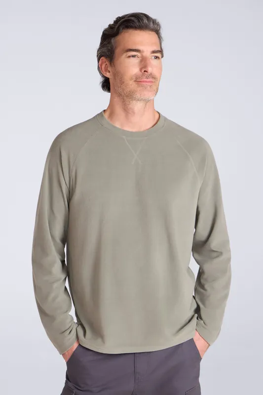 Tarn' Soft Fleece Warm Comfy Casual Crew Neck Relaxed Fit Sweatshirt - Mountain Warehouse