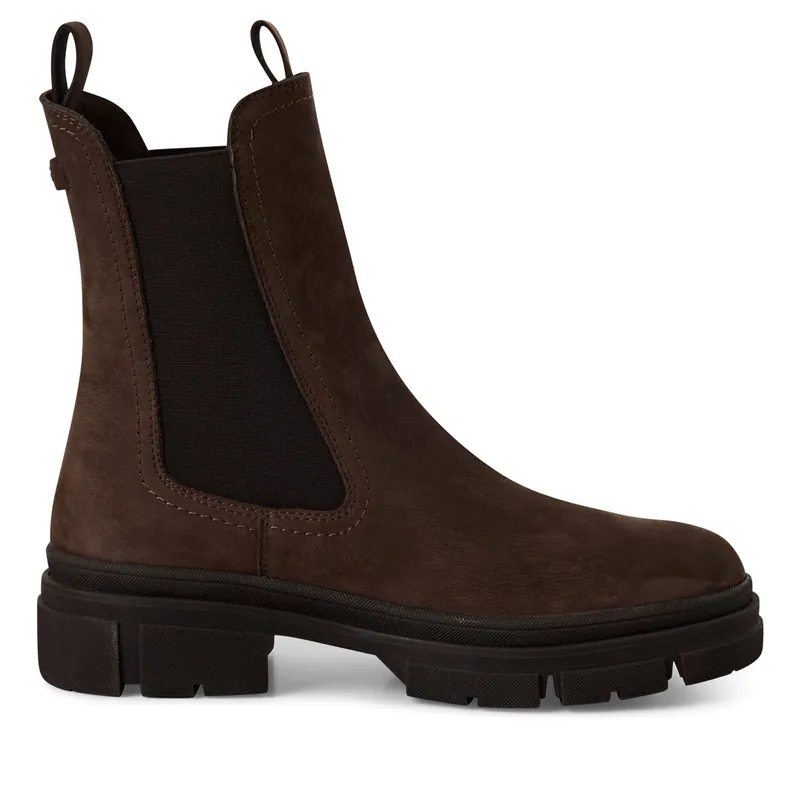 Tamaris Leather Classic High Pull-On Chelsea Ankle Boots