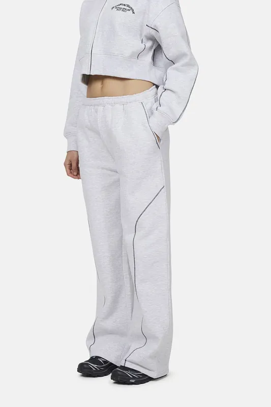 Coverlock Stitching Baggy Joggers - Good For Nothing