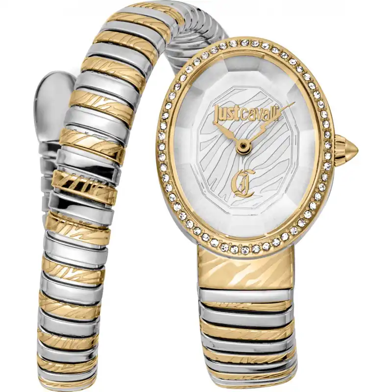 JC1L353M0055 Signature Snake 22mm Quartz Watch - Just Cavalli