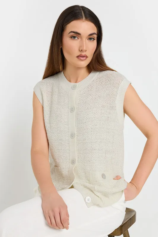 Tall Knit Metallic Vest Top - Long Tall Sally