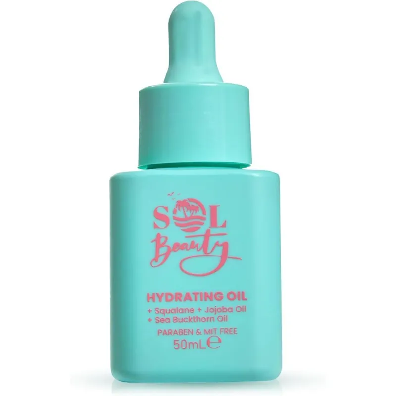 Hydrating Face Oil Lightweight Facial Daily Layering Skin 50ml - SOL Beauty