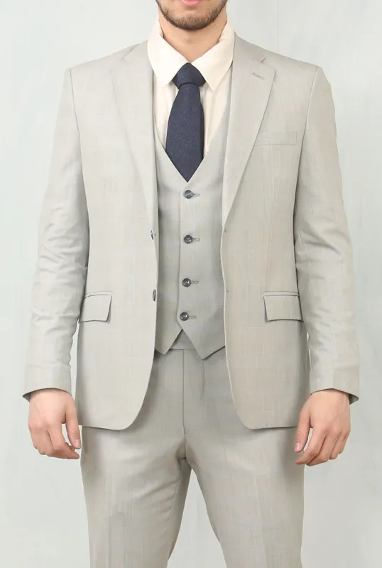 Men's 3 Piece Prince Of Wales Suit Workwear - Infinity Leather