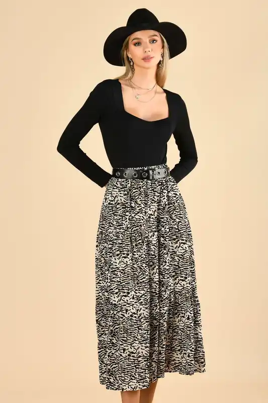 Sara Tiered Maxi Skirt - Jolie Moi