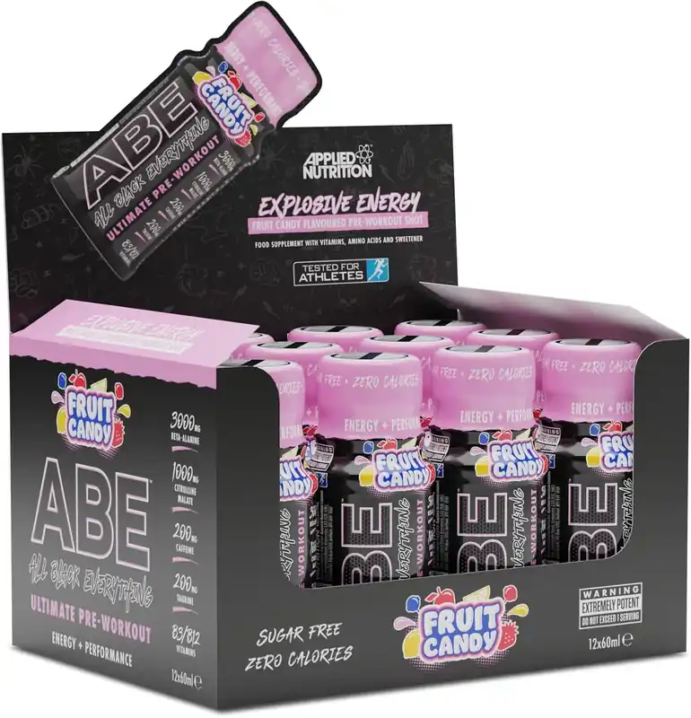 ABE Pre Workout Shots - Fruit Candy - 12 Servings