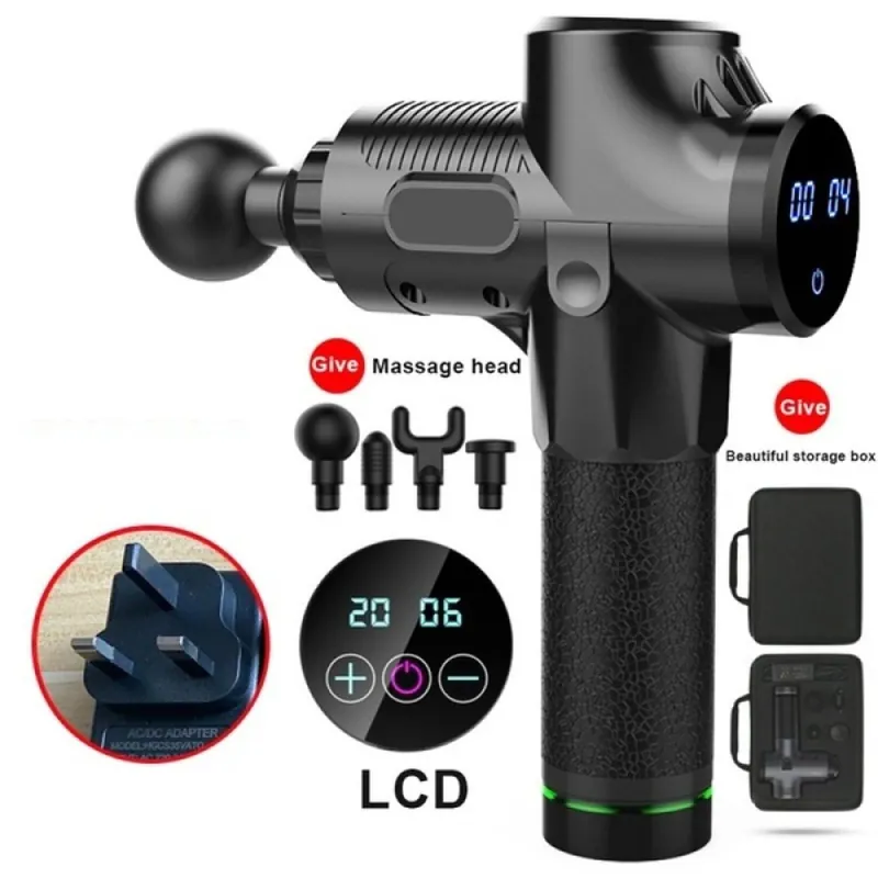 LCD 30 Speed Detachable Massage Gun - Leaper