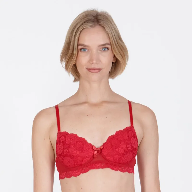 'Cherry You' Non-Wired Medium Removable Padding Bra