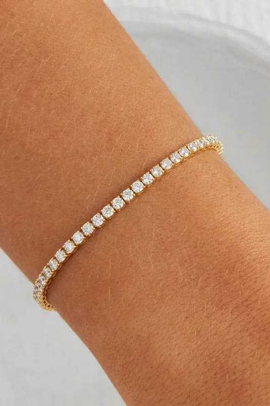 Gold Tennis Bracelet - Serla