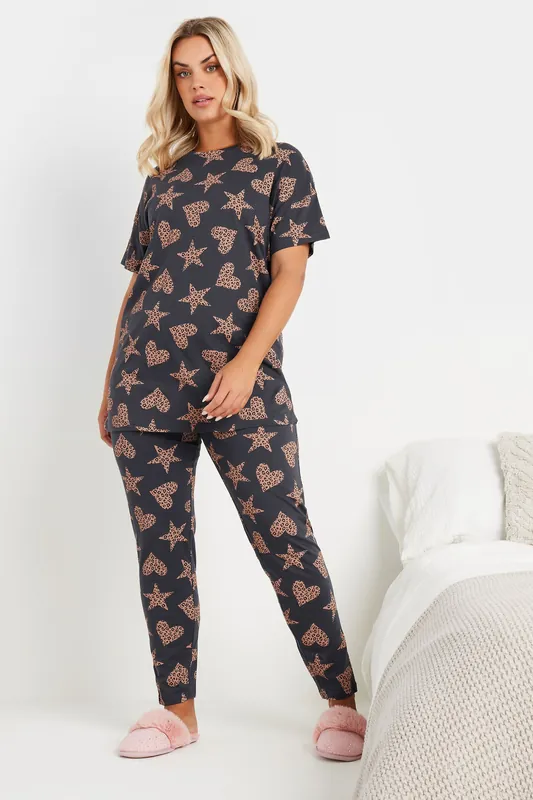Leopard Print Pyjama Set - Yours