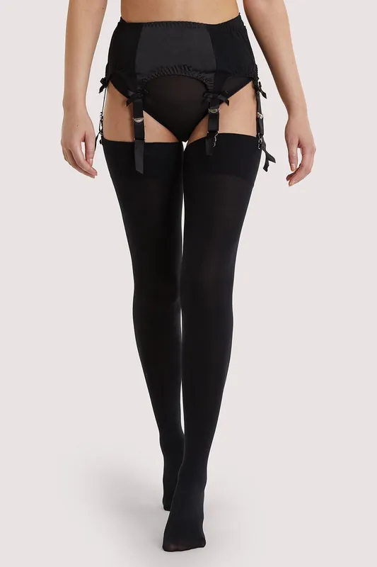 Fringe Stockings Black - Playful Promises