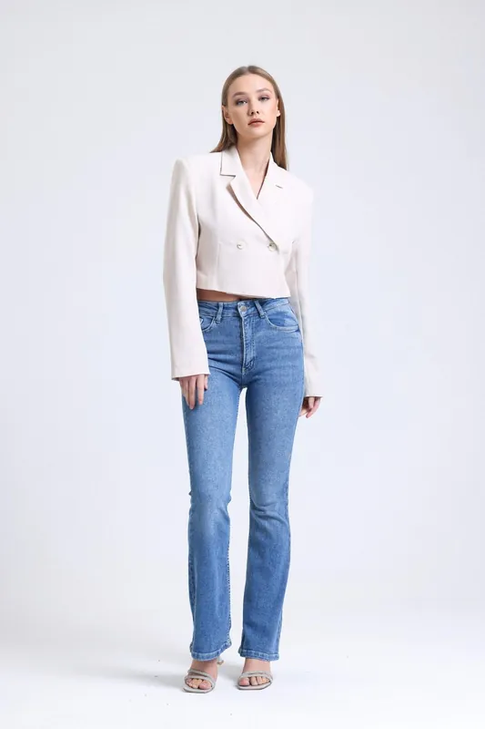 High Waist Flare Jeans - Hiccup