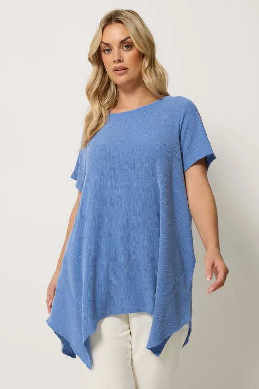 Textured Hanky Hem Top - Yours