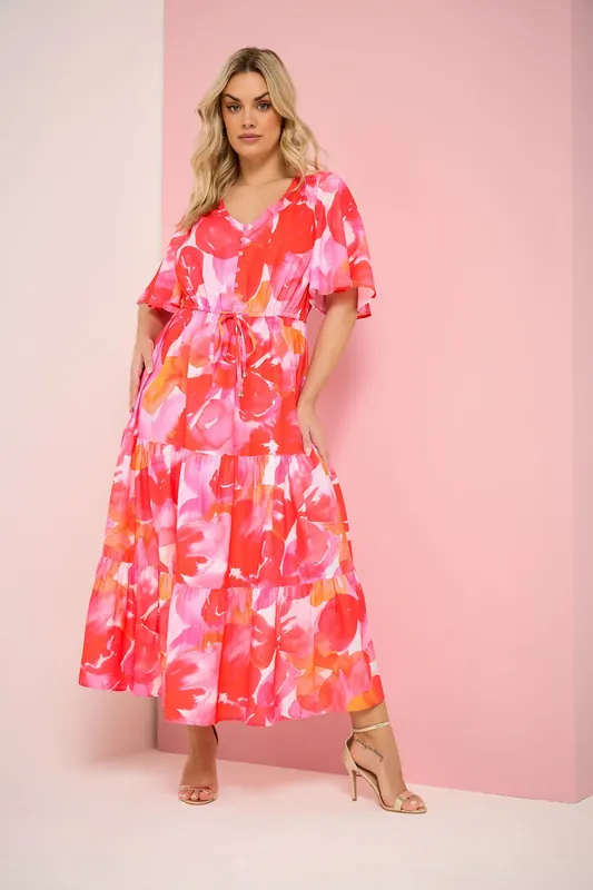 Tiered Floral Maxi Dress - Yours