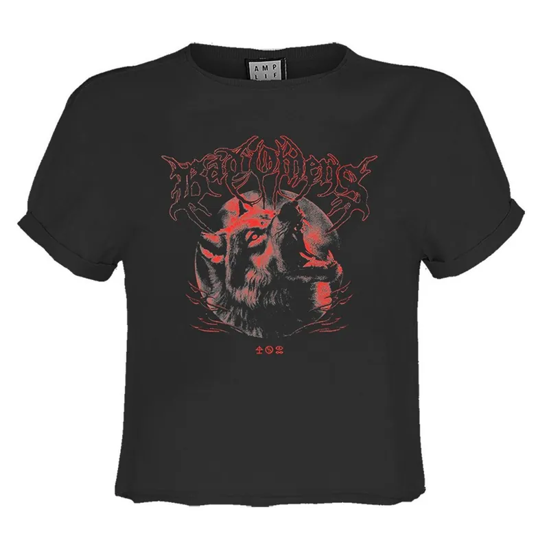 Wolf Bad O Crop T-Shirt