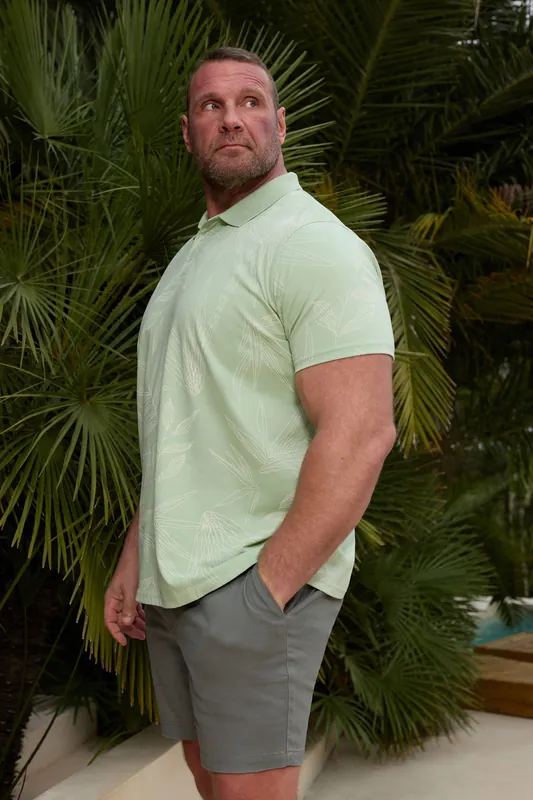 Leaf Print Polo Shirt - BadRhino