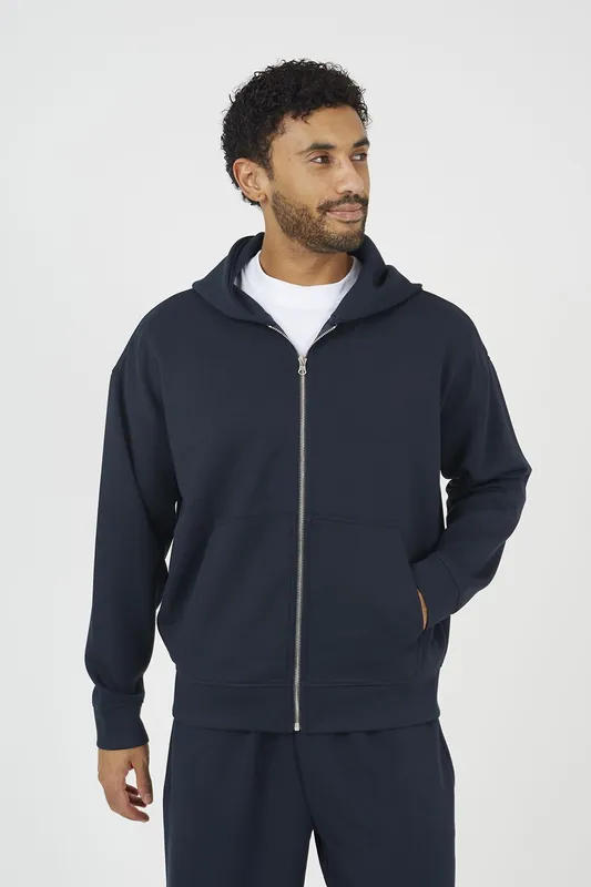 Relaxed Fit Zip Through Hoodie - Brave Soul